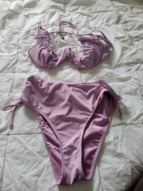 bond-eye Lilac Shimmer Bikini Set